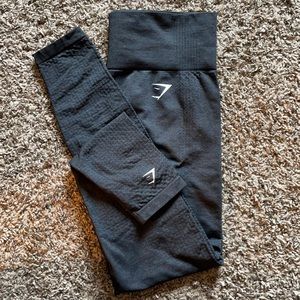 NWOT Vital Seamless 2.0 Black Gymshark Leggings